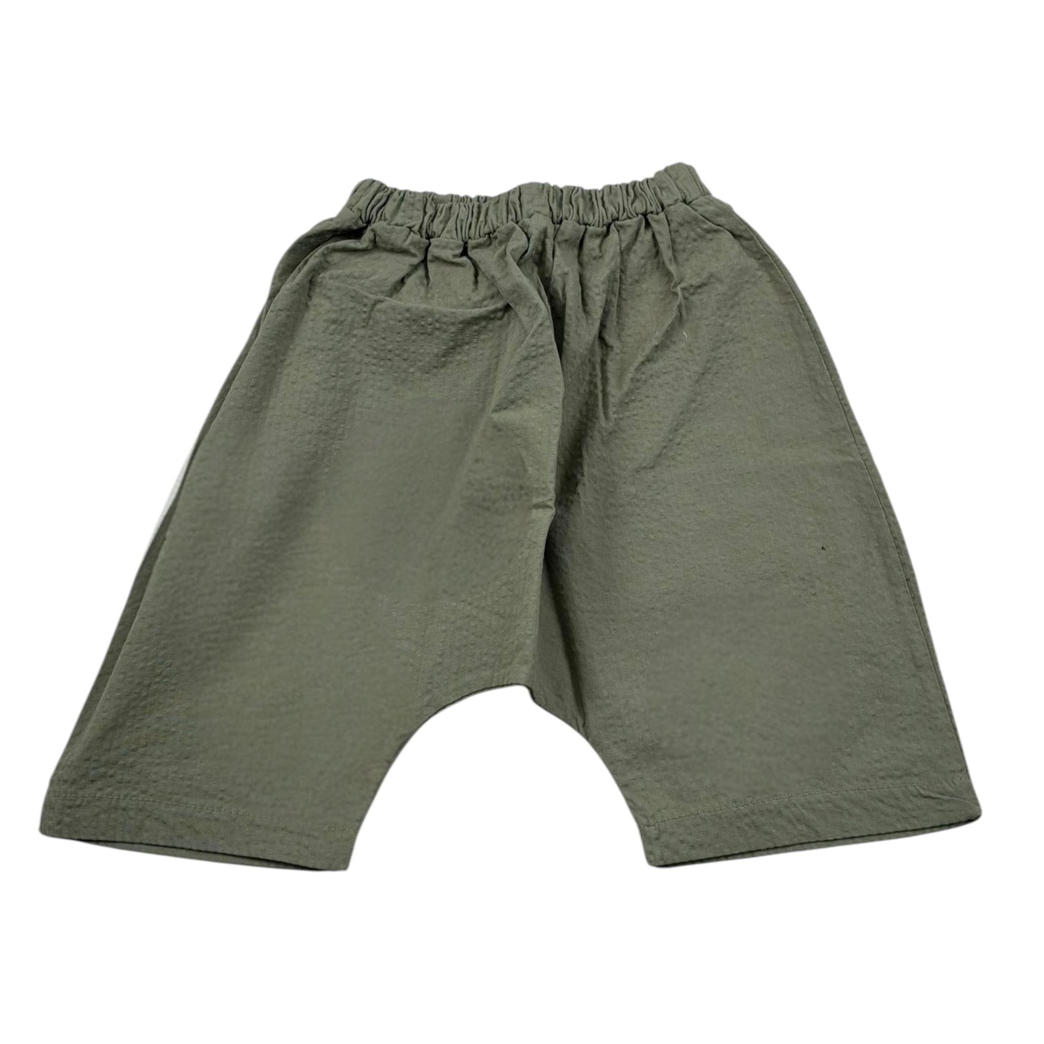 Zero Ampere Pantalone Tinta Unita con Elastico In Vita per Neonato DAVID VERDE ZERO AMPERE 