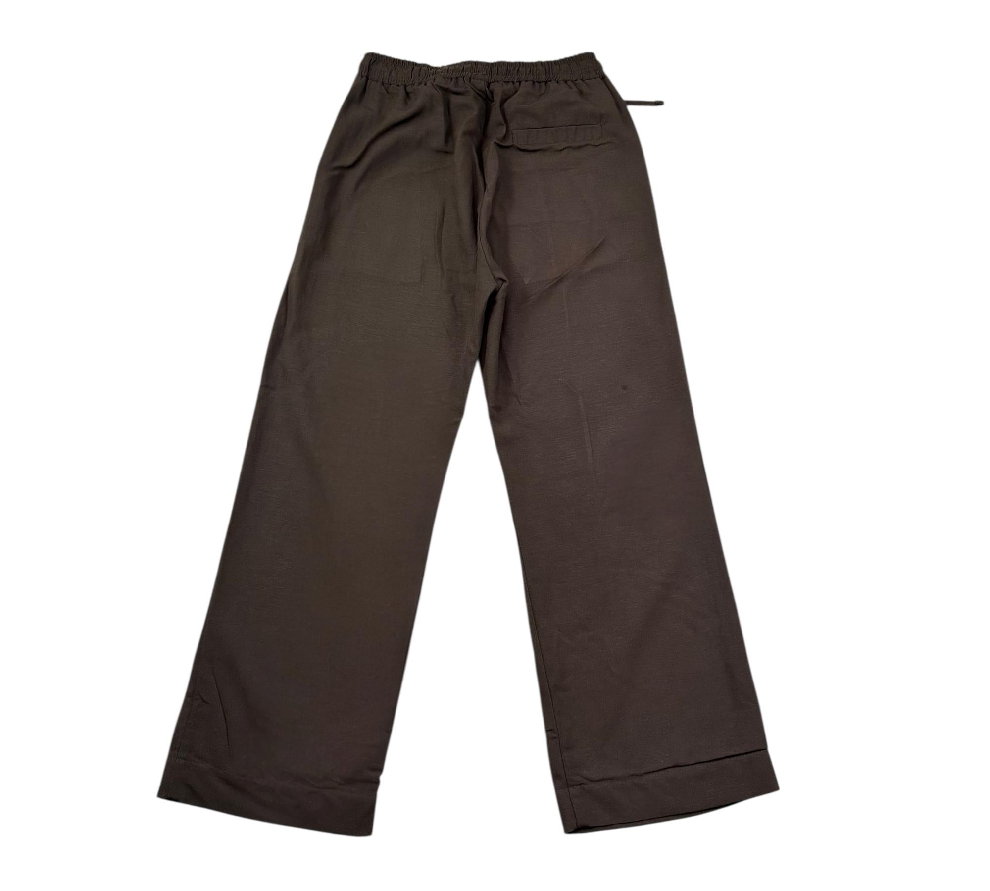 Paolo Pecora Pantalone Tinta Unita con Elastico In Vita per Bambino PP4238 MARRONE PAOLO PECORA 