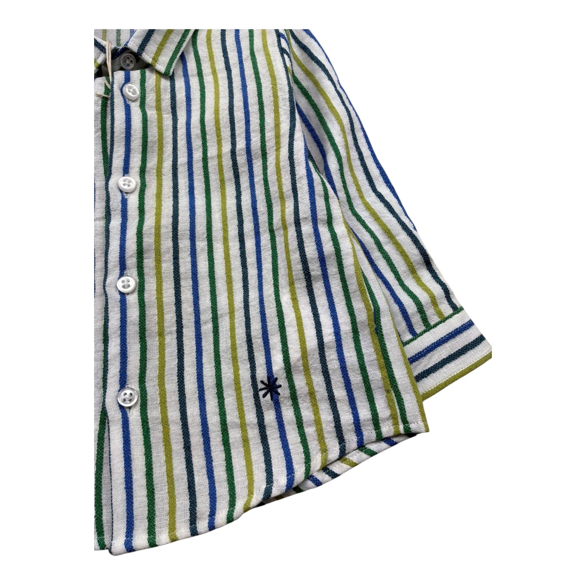 Manuel Ritz Camicia Manica Lunga Fantasia A Righe per Neonato MR3116 BIANCO MANUEL RITZ 