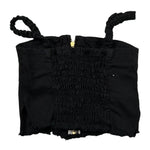 Lu Lu By Miss Grant Top tinta unita con Zip Nero per Bambina LL3390X NERO LU LU BY MISS GRANT 