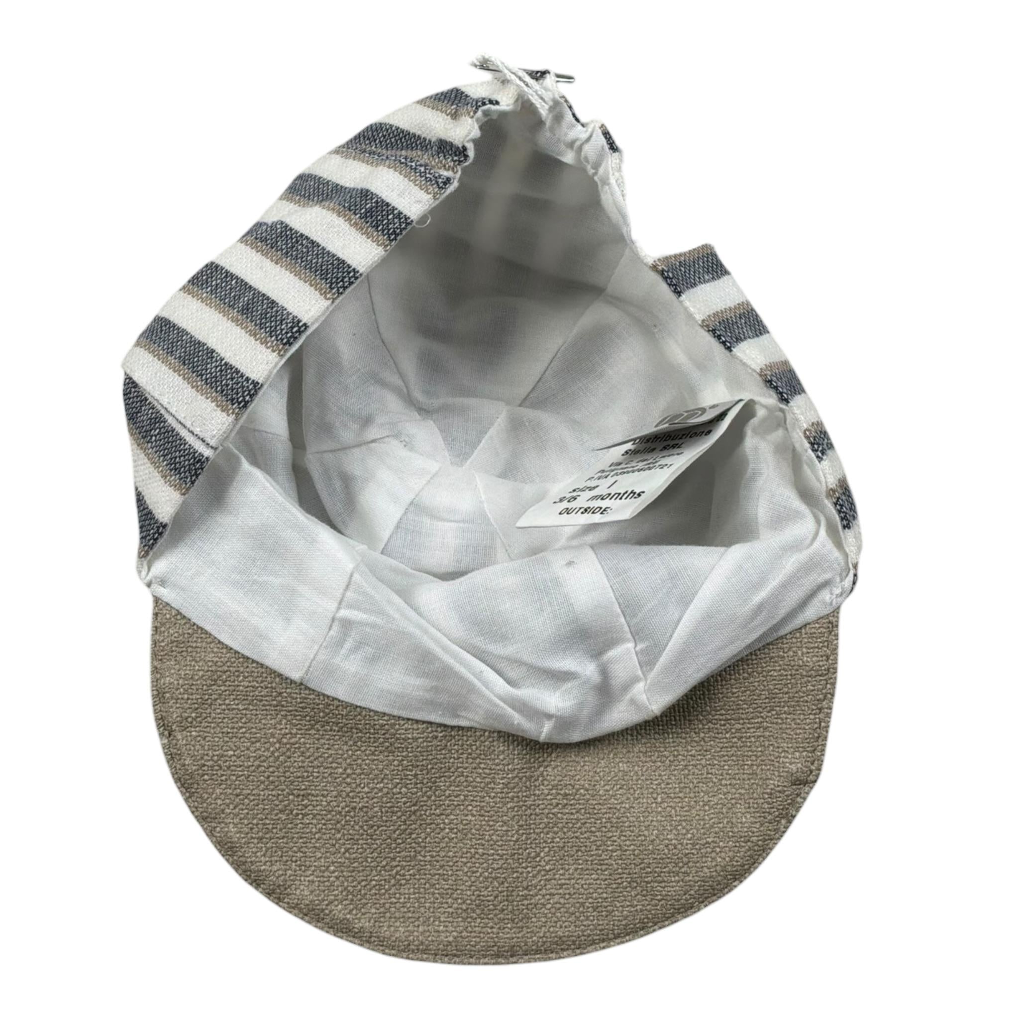 Marlu' Cappello Fantaisa A Righe per Neonato ET210BK BEIGE MARLU' 