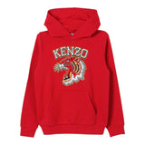 KENZO felpa tinta unita con cappuccio e stampa Rosso per Neonato K60767N ROSSO KENZO 