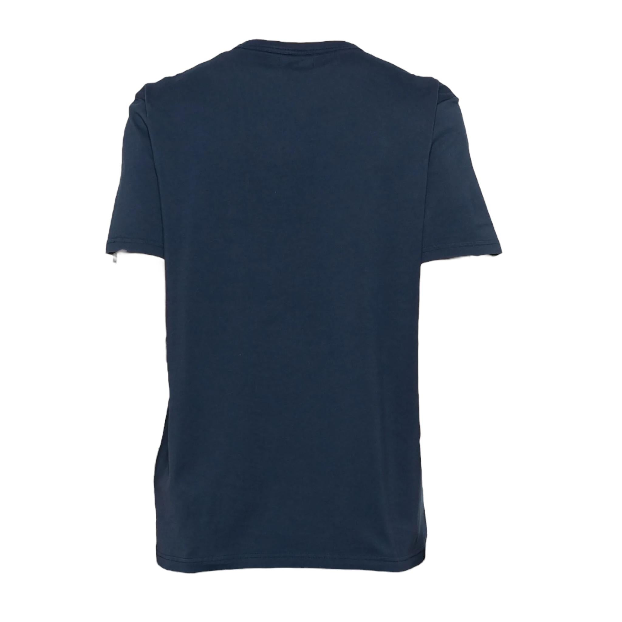 Woolrich T-Shirt Girocollo Tinta Unita con Logo per Bambino CFWKTE0141MRUT BLU WOOLRICH 