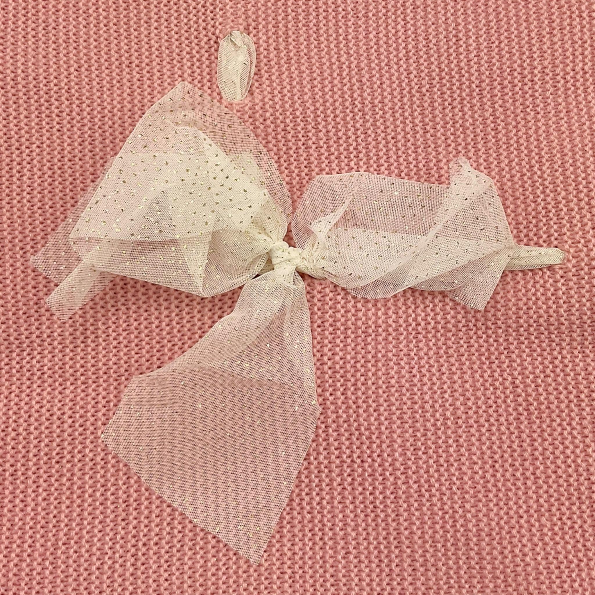 MAC ILUSIO'N coperta tinta unita con fiocco Rosa per Neonata TO84 ROSA MAC ILUSIO'N 