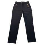 GAELLE pantalone tinta unita con finti bottoni Nero per Bambina 2741P00323X NERO GAELLE 