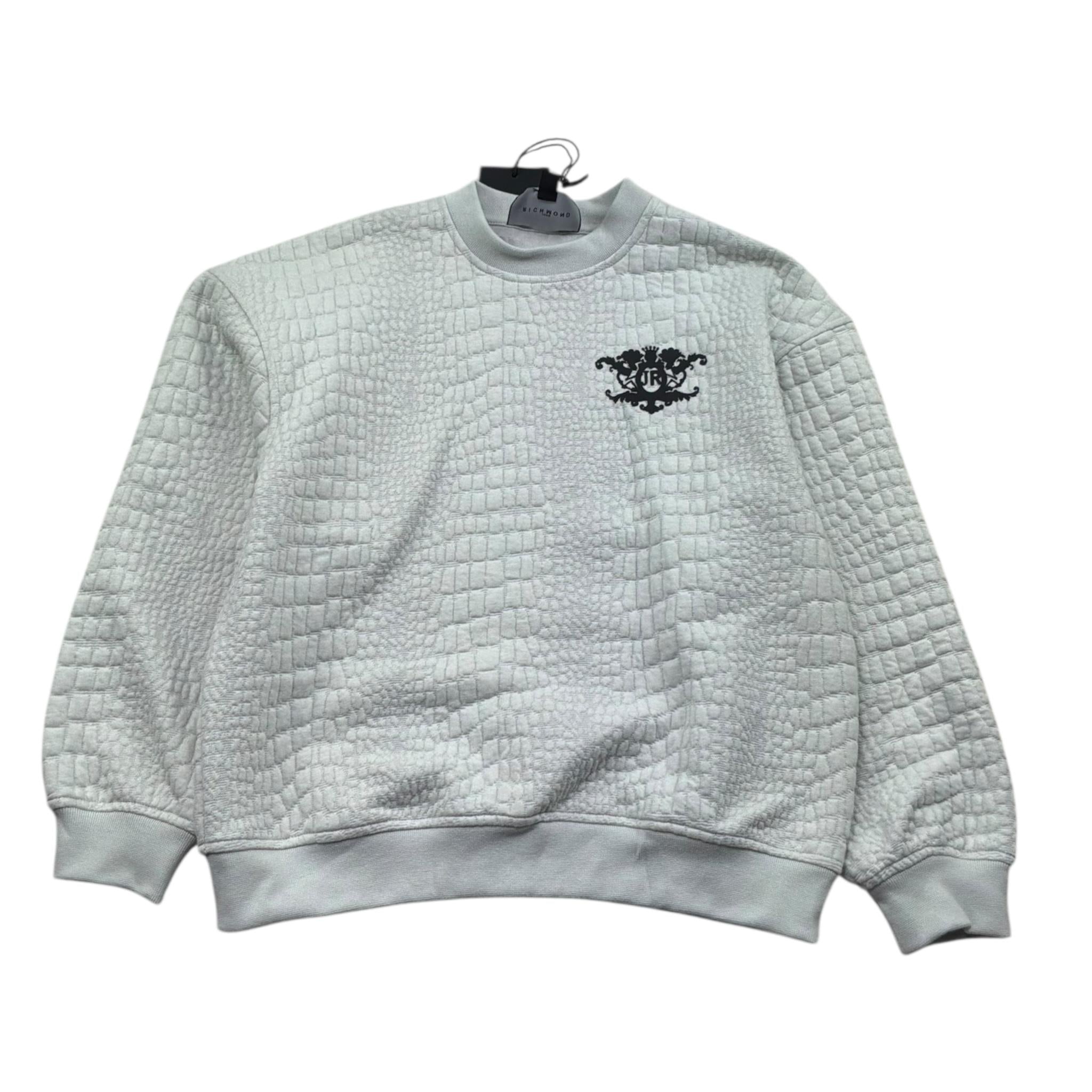 John Richmond Felpa Girocollo Tinta Unita con Logo per Bambino RBP26161FE VERDE JOHN RICHMOND 