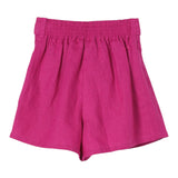 Chloe' Pantalone  Tinta Unita Con Elastico In Vita Magenta Per Bambina