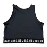 Jordan Top Tinta Unita con Logo per Bambina 45A855 NERO JORDAN 