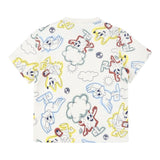 Timberland T-Shirt Girocollo Tinta Unita con Stampe per Neonato T60386 PANNA TIMBERLAND 