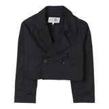 Maison Margiela Giacca Tinta Unita Modello Crop per Bambina M60729M NERO MAISON MARGIELA 