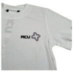 Mcu T-Shirt Girocollo tinta unita con Stampa Bianco per Bambina MCU0121 BIANCO MCU 