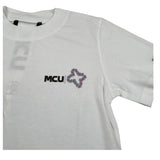 Mcu T-Shirt Girocollo tinta unita con Stampa Bianco per Bambina MCU0121 BIANCO MCU 
