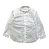 Dondup Camicia Tinta Unita con Manica Lunga per Bambino DMCA003 BIANCO DONDUP 