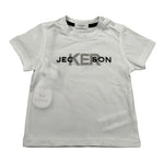 Jeckerson T-Shirt Girocollo Tinta Unita con Stampa per Neonato JN4028 BIANCO JECKERSON 