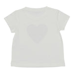 Liu Jo T-Shirt Girocollo Tinta Unita con Brillantini per Bambina KA4047 BIANCO LIU JO 
