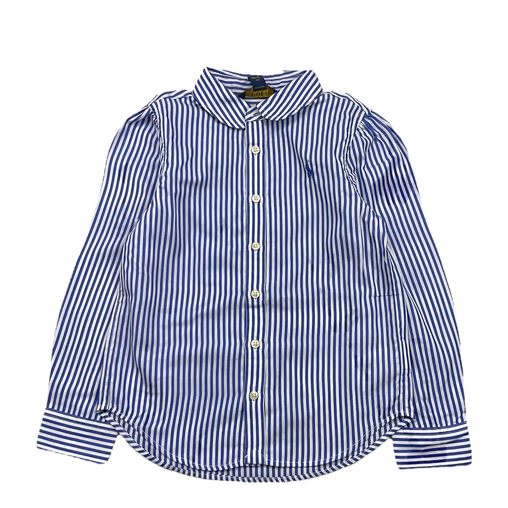Ralph Lauren Camicia Bicolore con Fantasia A Righe per Bambino 312833159002 BIANCO/AZZURRO RALPH LAUREN 