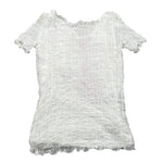 Liu Jo T-Shirt Tinta Unita con Ricami per Bambina GA5062 BIANCO LIU JO 