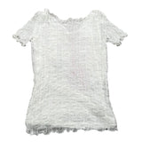 Liu Jo T-Shirt Tinta Unita con Ricami per Bambina GA5062 BIANCO LIU JO 