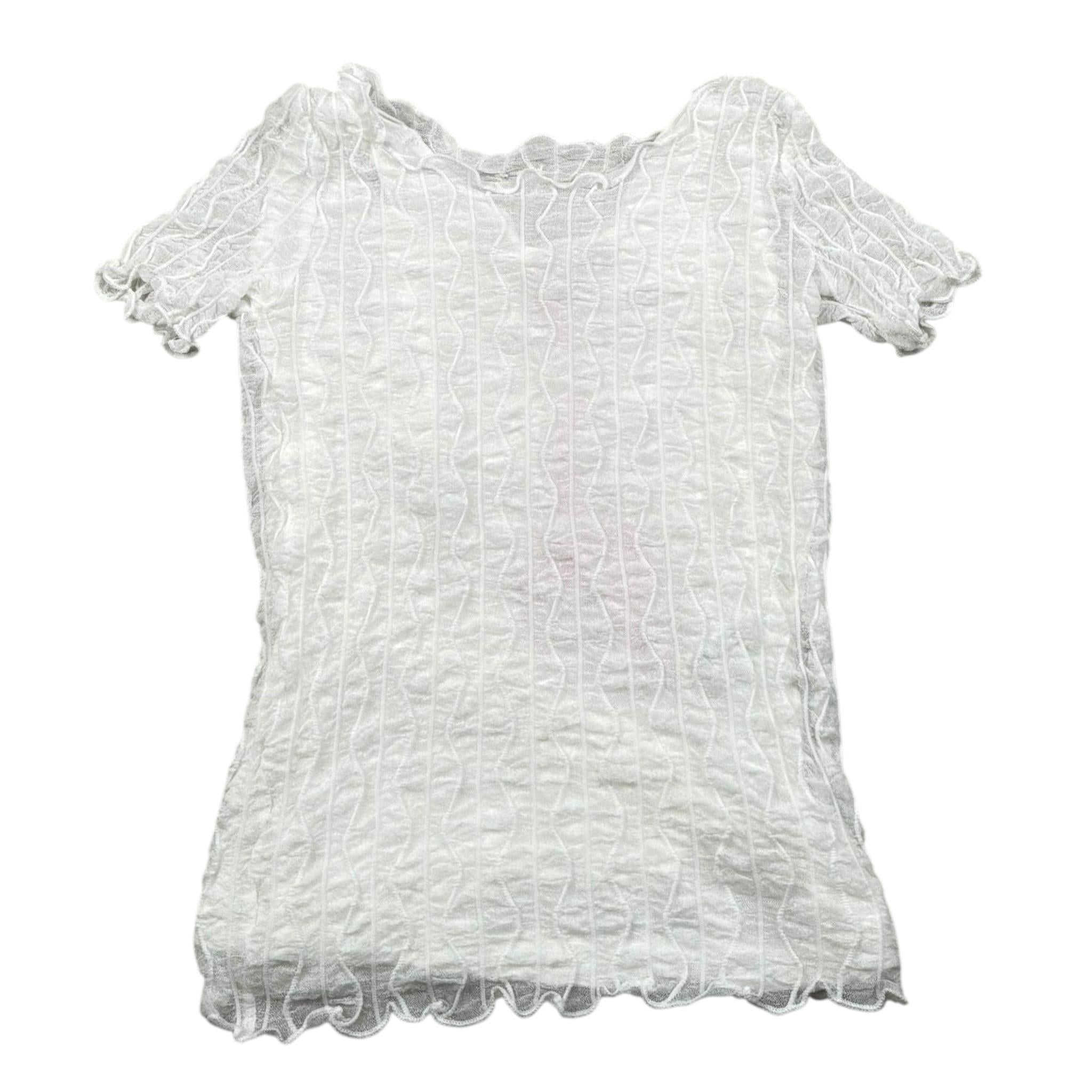 Liu Jo T-Shirt Tinta Unita con Ricami per Bambina GA5062 BIANCO LIU JO 