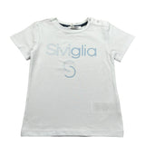 Siviglia T-Shirt Girocollo Tinta Unita con Stampa per Neonato SVNTS17286 BIANCO SIVIGLIA 