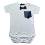 Manuel & Frank Body Mezza Manica Tinta Unita per Neonato BFMGG BIANCO MANUEL & FRANK 
