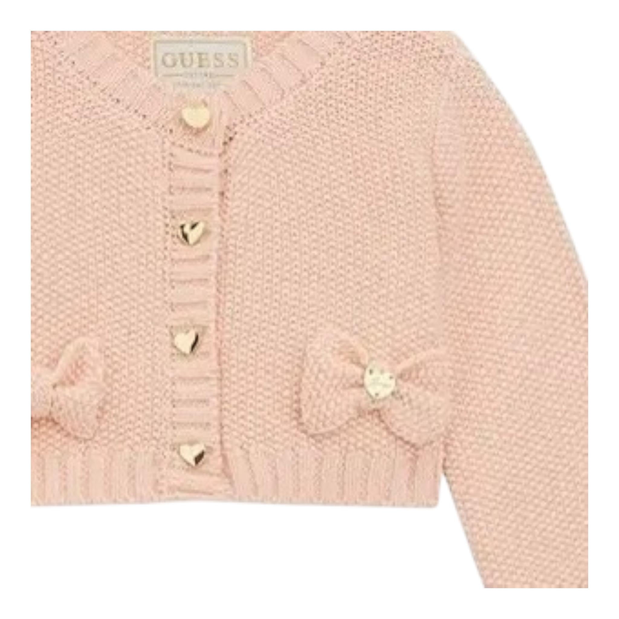 Guess Cardigan Tinta Unita  per Neonata A4RR00Z3CK0 ROSA GUESS 