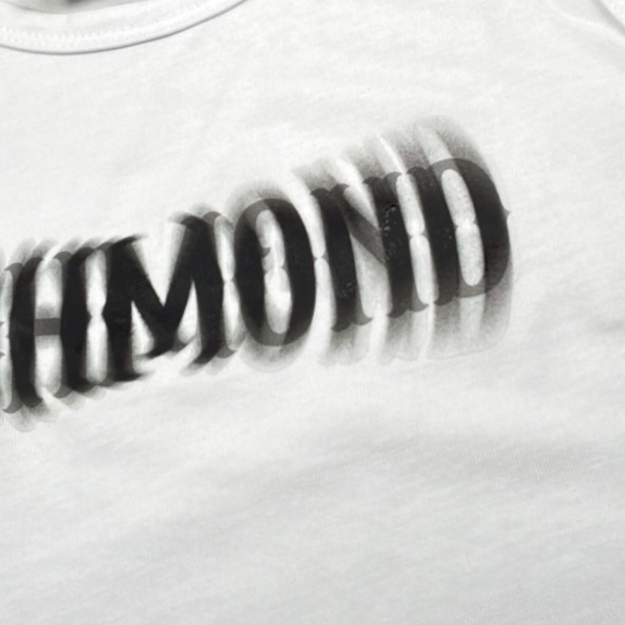 John Richmond Canotta Modello Crop Tinta Unita con Stampa per Bambina RGP26058TO BIANCO JOHN RICHMOND 