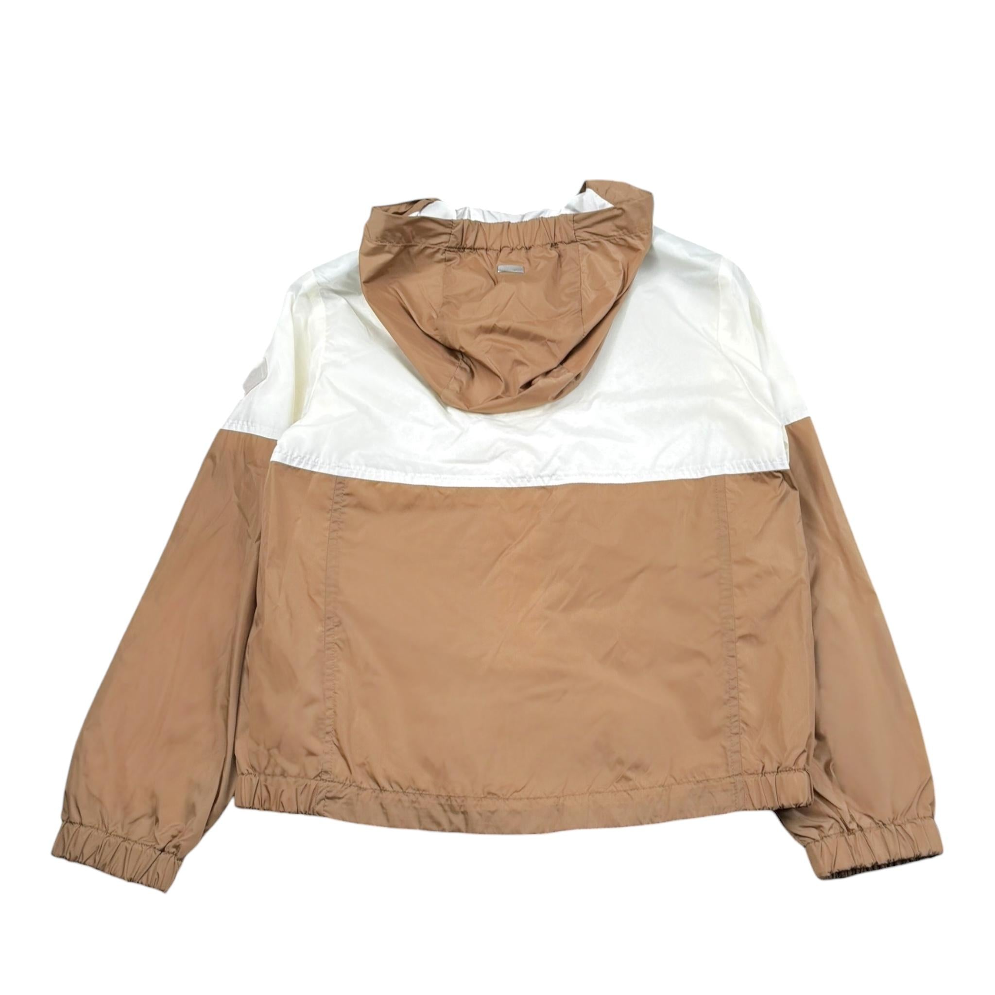 Herno Giubbino Bicolore con Zip per Bambina GI000020X BIANCO/BEIGE HERNO 
