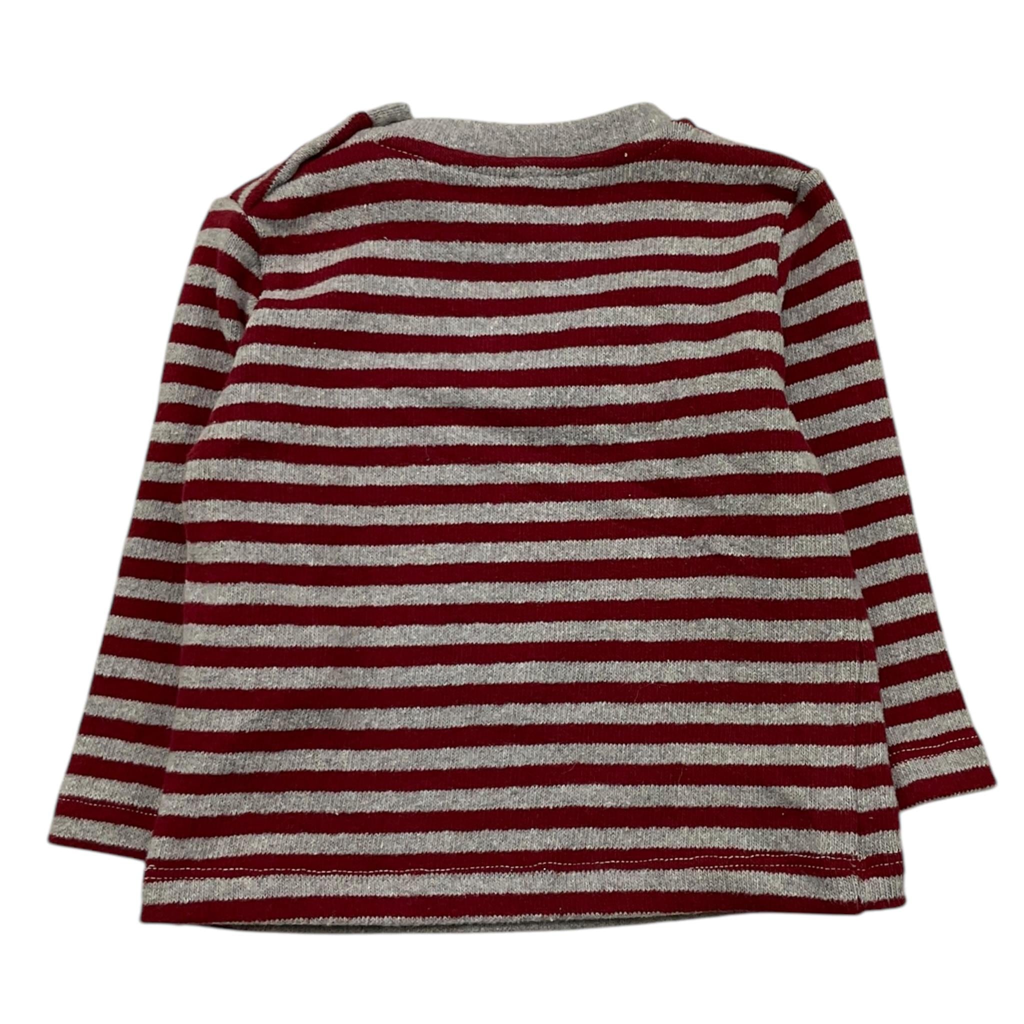 LE BEBE' maglia girocollo fantasia a righe Rosso/grigio per Neonato LBB5154 ROSSO/GRIGIO LE BEBE' 