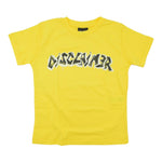 Disclaimer T-Shirt Girocollo Tinta Unita con Stampa per Bambino 25EDK58408 GIALLO DISCLAIMER 