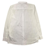 Dan John Camicia Manica Lunga Tinta Unita Bianco Per Bambino