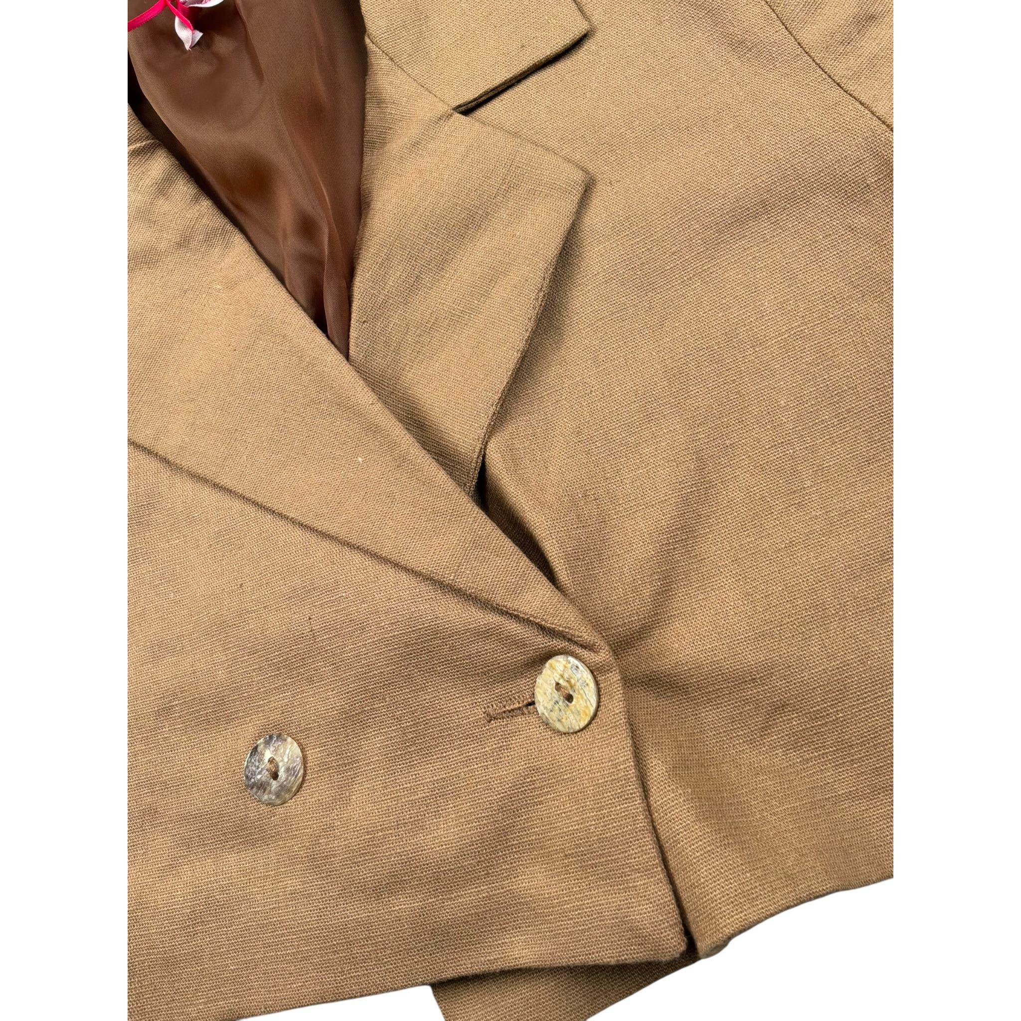 Kaos Giacca Crop Tinta Unita per Bambina KS137 MARRONE KAOS 