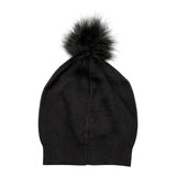 LIU JO cappello tinta unita con pon pon Nero per Bambina GF0145 NERO LIU JO 