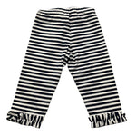 Monnalisa Leggins Fantasia A Righe per Neonata 31A414 BIANCO/BLU MONNALISA 