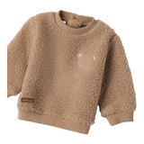 MINI BANDA felpa teddy tinta unita girocollo   Beige per Neonato 3A616 BEIGE MINI BANDA 