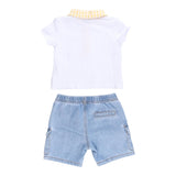 Moschino Cmpleto 2 Pezzi Bermuda-Polo per Bambino MUG01AX BIANCO MOSCHINO 