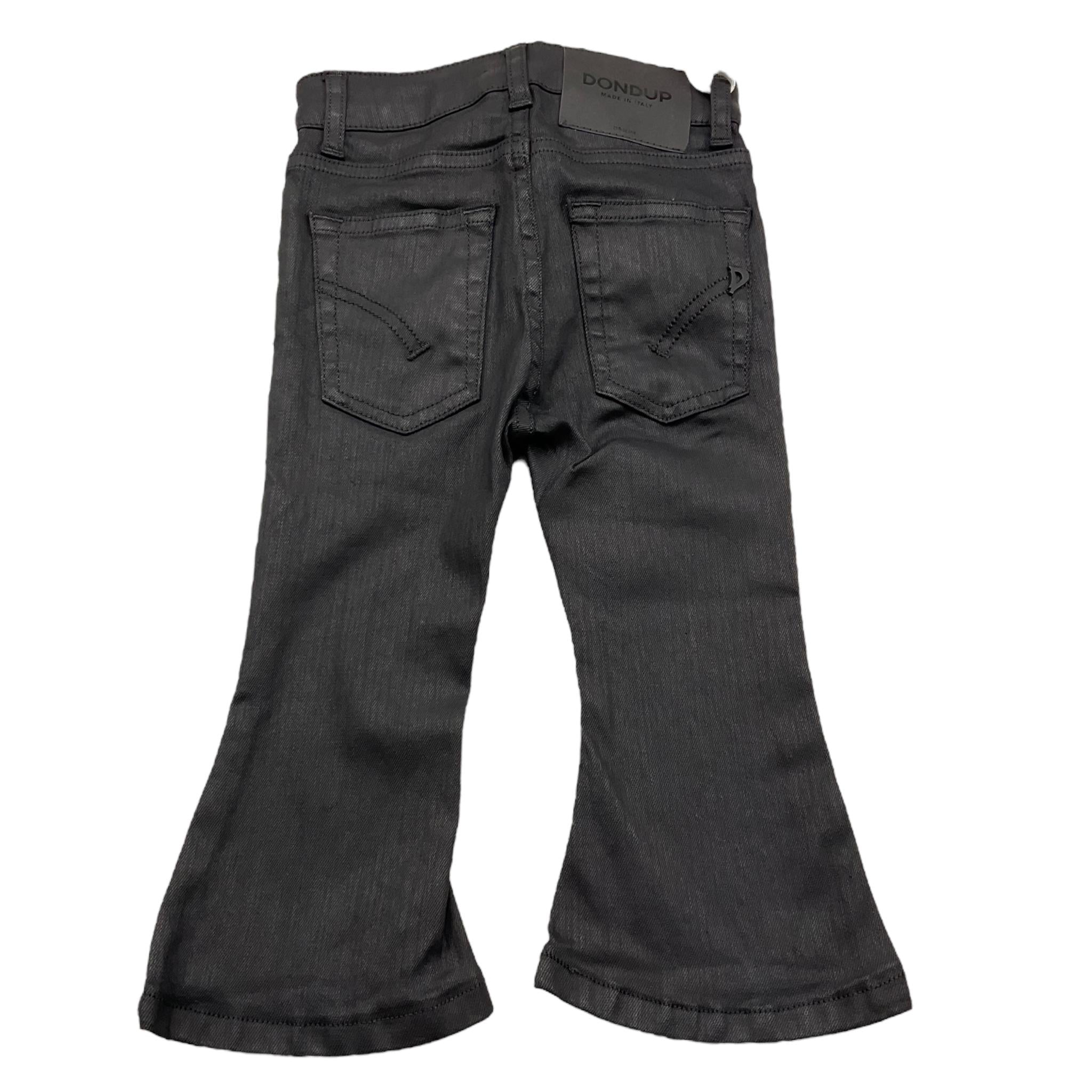 DONDUP pantalone tinta unita modello zampa Nero per Neonata DFPA105N NERO DONDUP 