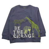 LOSAN felpa chiusa cn cappuccio tinta unita Blu per Bambino LKBAP020224J BLU LOSAN 