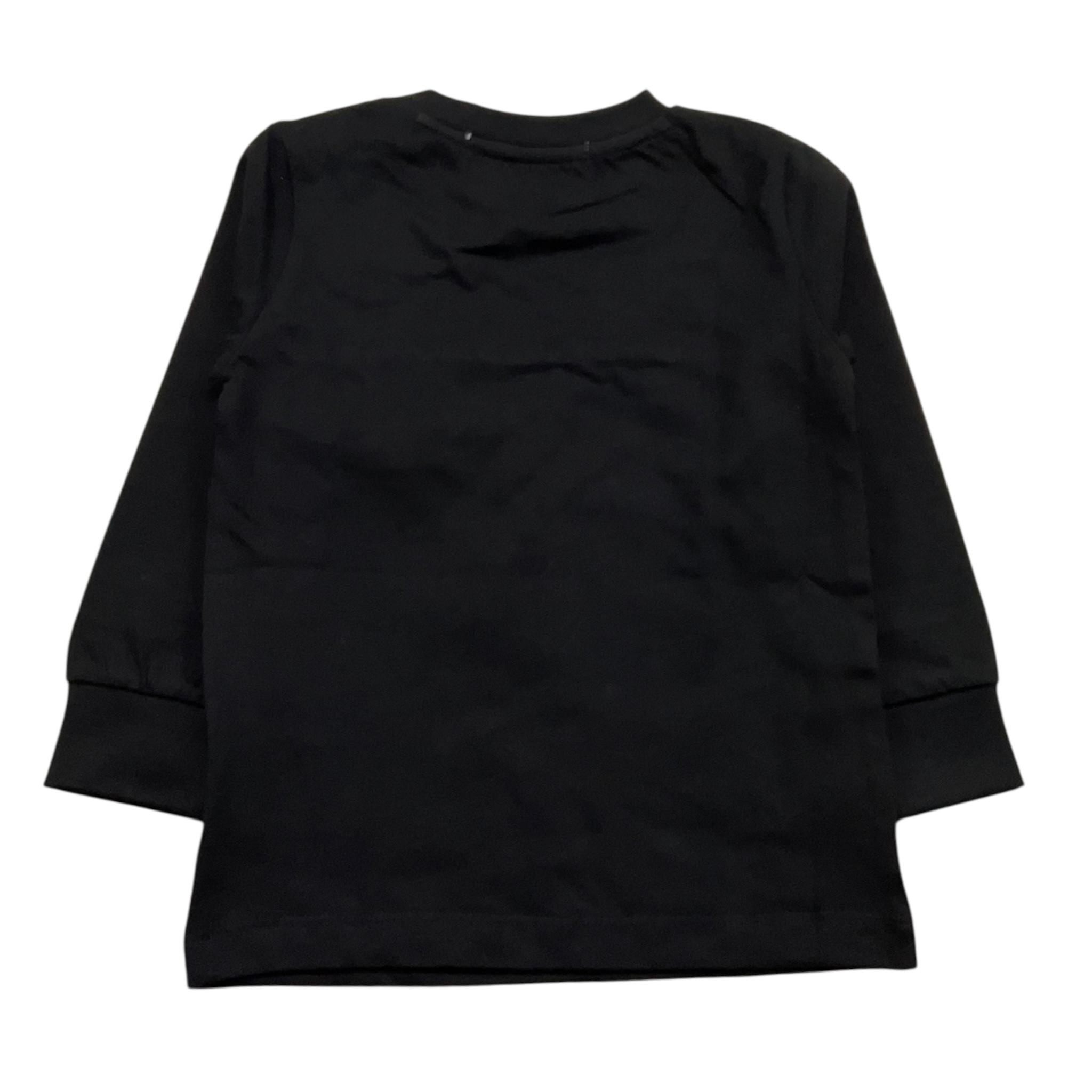 CESARE PACIOTTI shirt girocollo tinta unita con stampa Nero per Neonato TSP5310BNX NERO CESARE PACIOTTI 