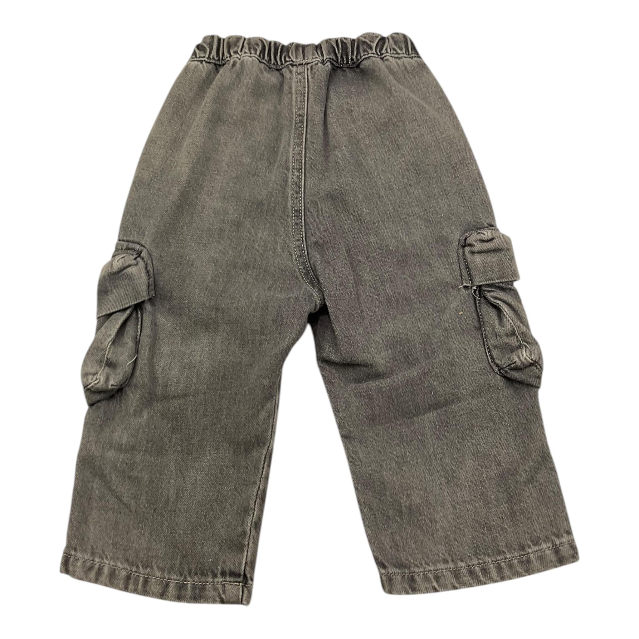 LE BEBE' jeans tinta unita con tasconi Grigio per Neonata LBB5196 GRIGIO LE BEBE' 