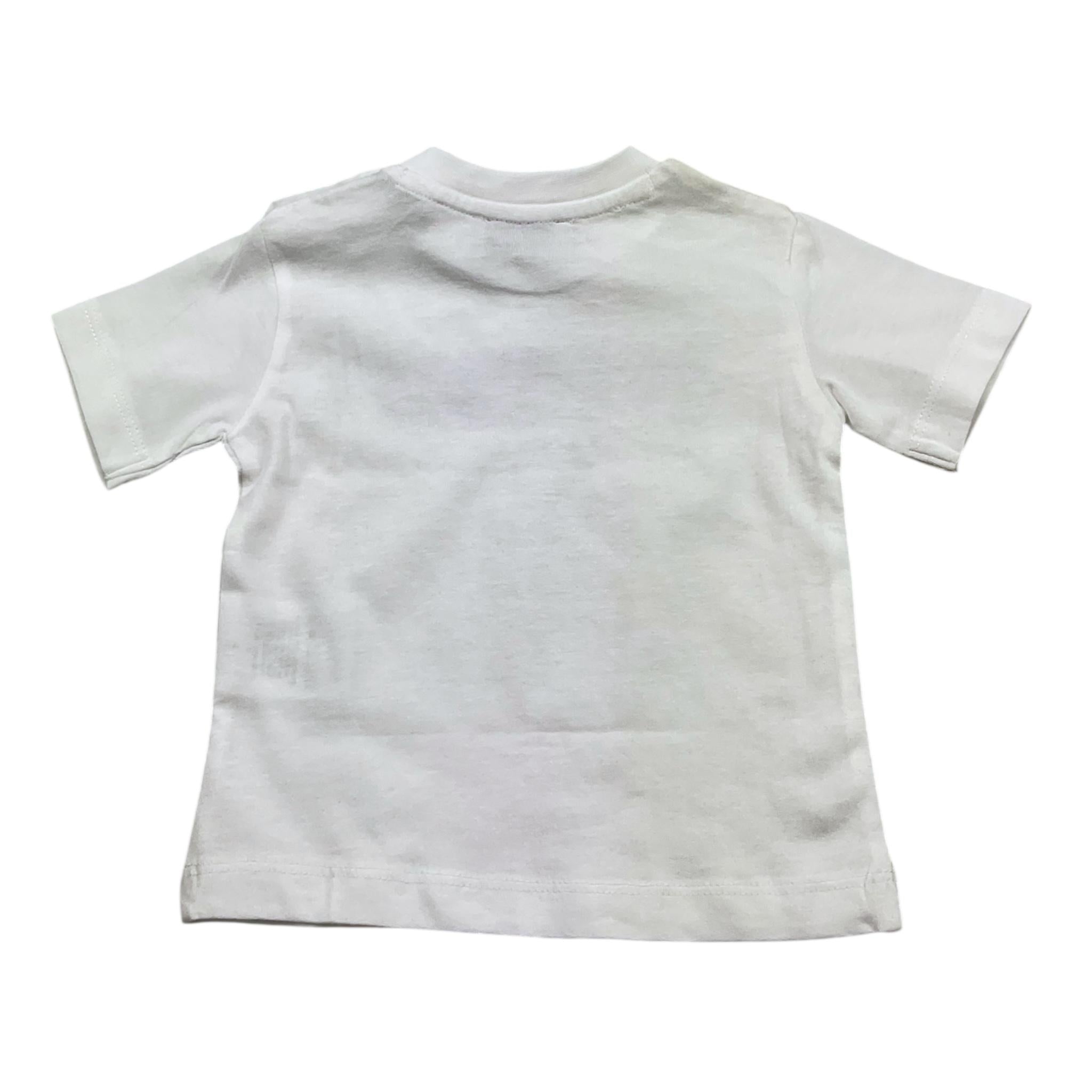 Cesare Paciotti T-Shirt Girocollo Tinta Unita con Stampa per Neonato TSP5103B BIANCO CESARE PACIOTTI 
