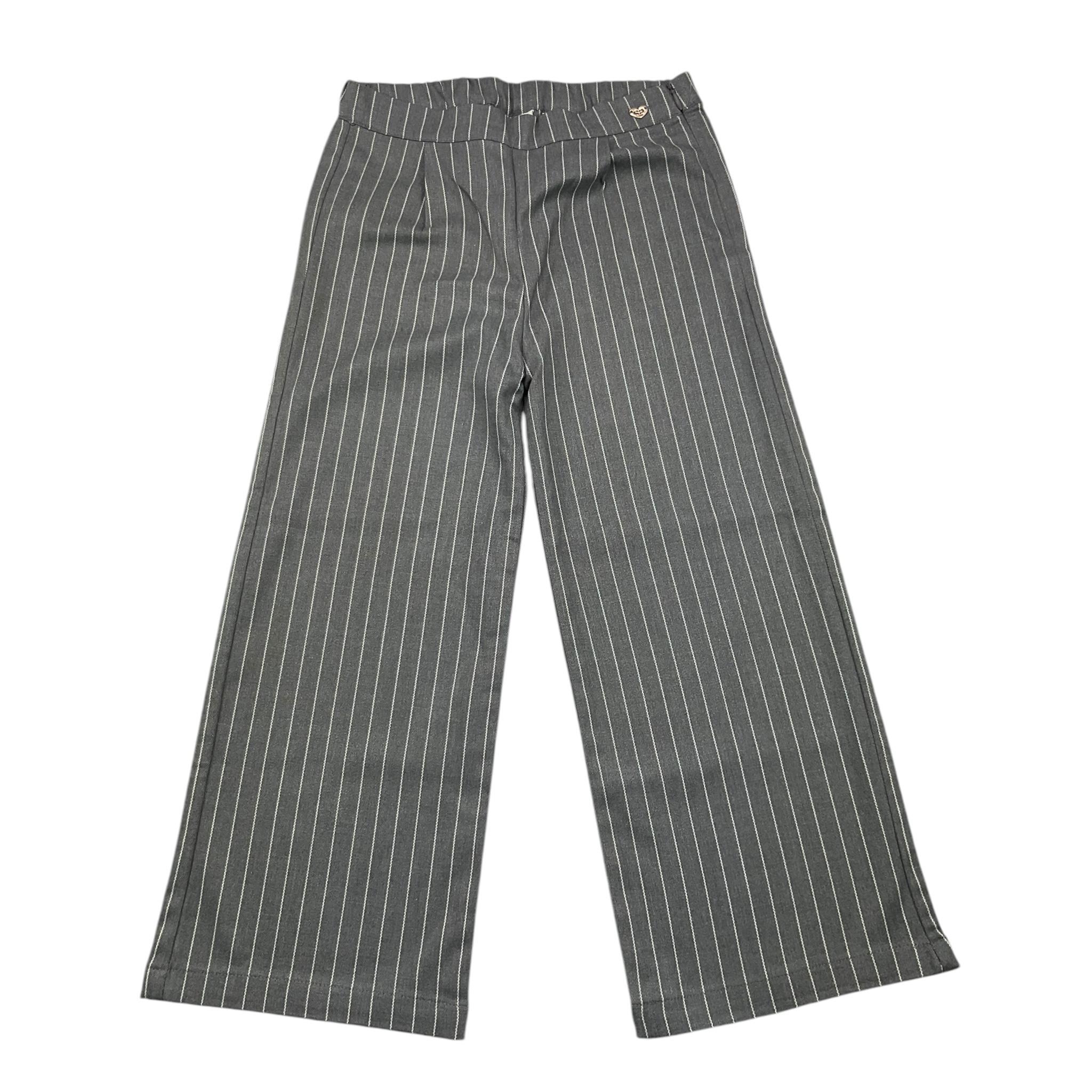 SARABANDA pantalone modello palazzo tinta unita con elastico in vita Grigio per Bambina A254 GRIGIO SARABANDA 