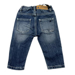 DANIELE ALESSANDRINI jeans tinta unita con girovita regolabile Blu per Neonato 1291PD00052 BLU DANIELE ALESSANDRINI 