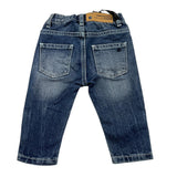 DANIELE ALESSANDRINI jeans tinta unita con girovita regolabile Blu per Neonato 1291PD00052 BLU DANIELE ALESSANDRINI 