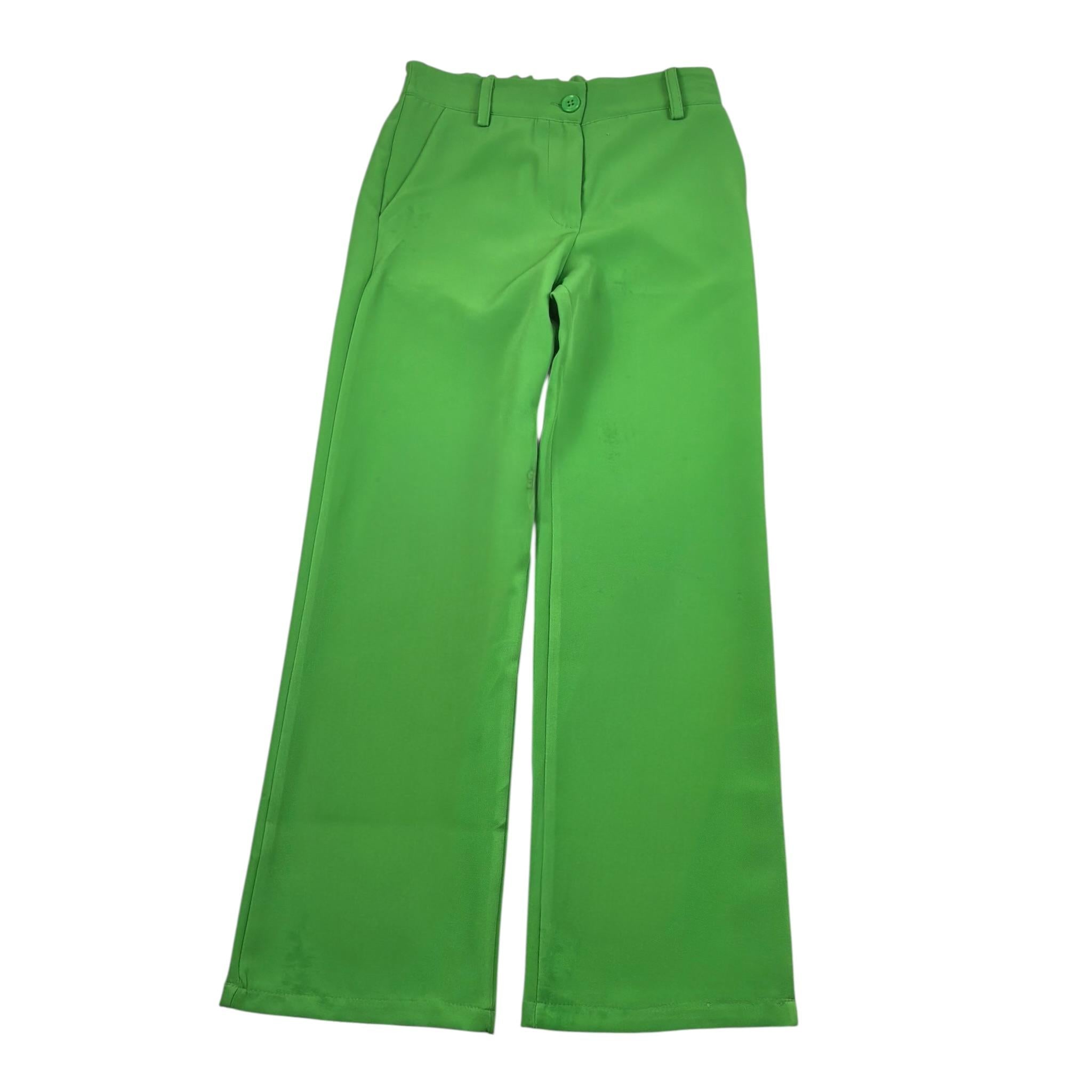 Kaos Pantalone Tinta Unita con Elastico In Vita per Bambina KS112 VERDE KAOS 