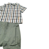 Le Coconne Completo 2 Pezzi Camicia-Bermuda per Neonato LCN1525 VERDE LE COCONNE 