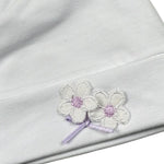 Lalalu' Cappello Tinta Unita con Ricami per Neonata CAL7G BIANCO LALALU' 