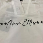 MARC ELLIS camicia tinta unita con logo Bianco per Bambina JMJSH00242 BIANCO MARC ELLIS 