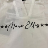 MARC ELLIS camicia tinta unita con logo Bianco per Bambina JMJSH00242 BIANCO MARC ELLIS 