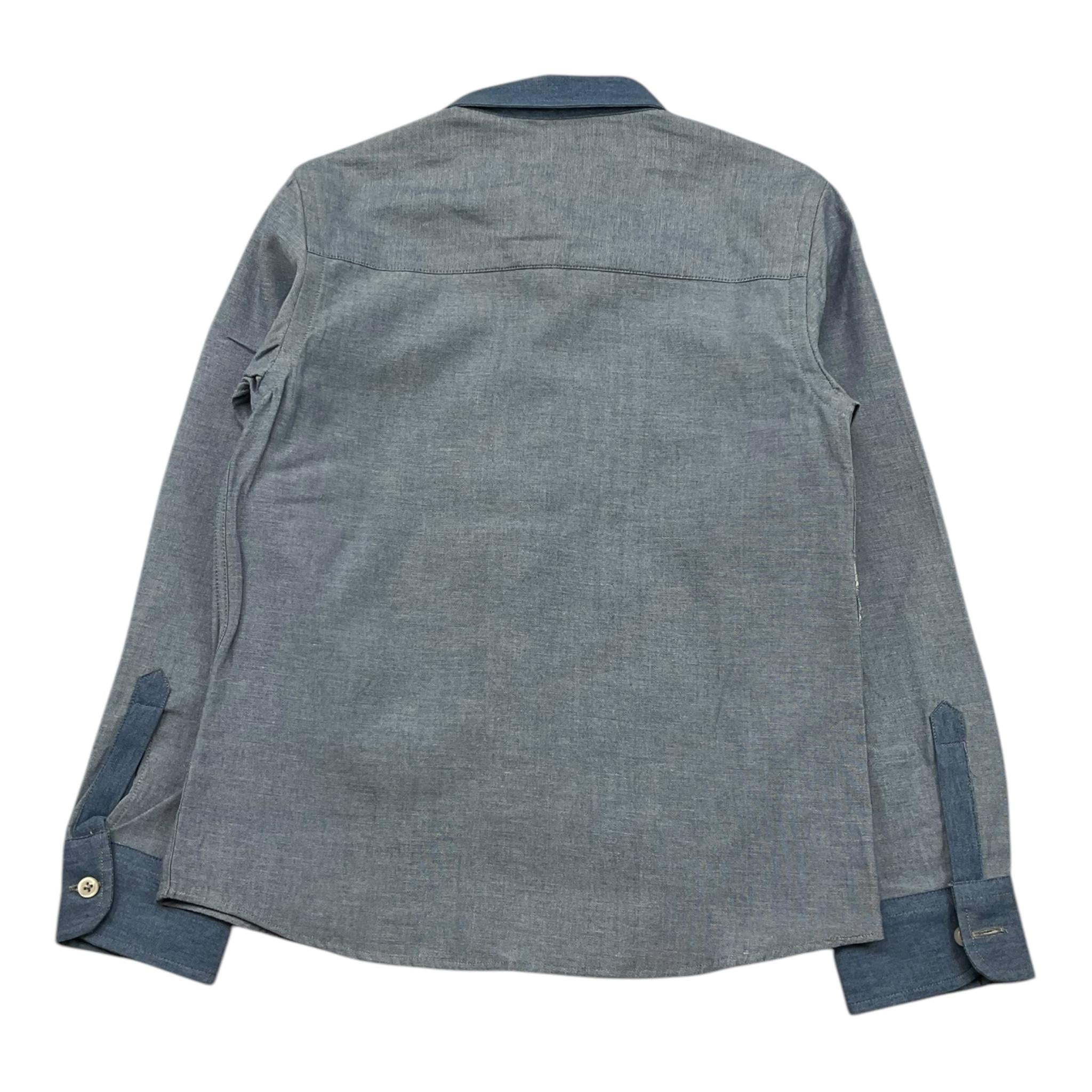 TRUSSARDI camicia tinta unita manica lunga Azzurro per Bambino TBA25132CA AZZURRO TRUSSARDI 